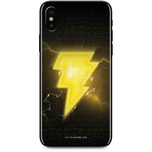 DC Comics Black Adam Lightning Bolt iPhone XS Skin