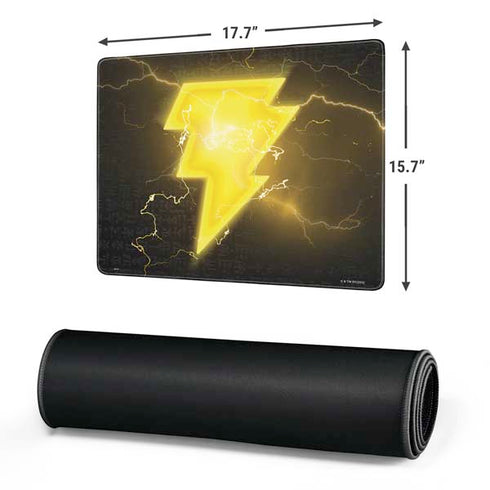 DC Comics Black Adam Lightning Bolt Gaming Mouse Pad