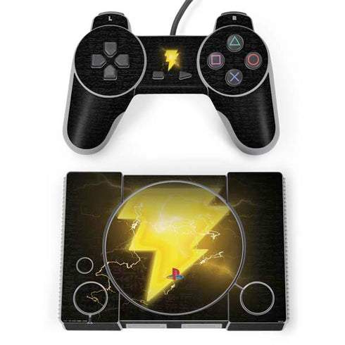 DC Comics Black Adam Lightning Bolt PlayStation Classic Bundle Skin