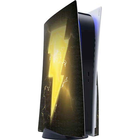 DC Comics Black Adam Lightning Bolt PS5 Console Skin