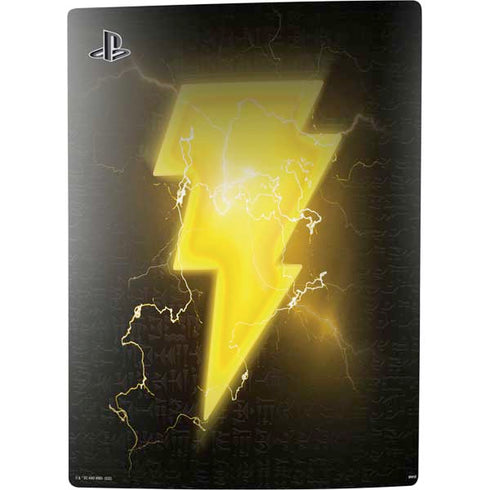 DC Comics Black Adam Lightning Bolt PS5 Console Skin