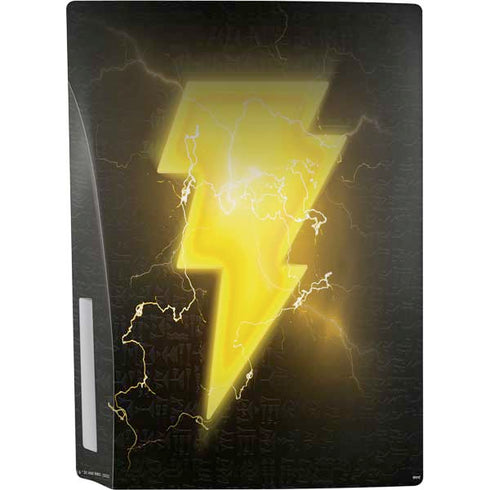 DC Comics Black Adam Lightning Bolt PS5 Console Skin