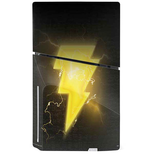 DC Comics Black Adam Lightning Bolt PS5 Slim Disk Bundle Skin