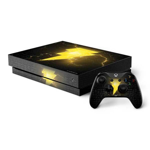DC Comics Black Adam Lightning Bolt Xbox One X Bundle Skin