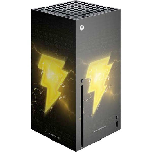 DC Comics Black Adam Lightning Bolt Xbox Series X Console Skin
