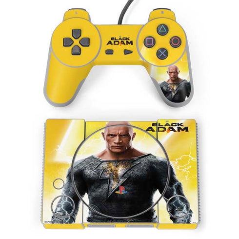 DC Comics Black Adam Movie Charcater Poster PlayStation Classic Bundle Skin