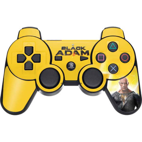 DC Comics Black Adam Movie Charcater Poster PS3 Dual Shock wireless controller Skin