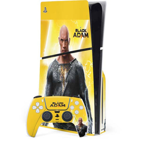 DC Comics Black Adam Movie Charcater Poster PS5 Slim Disk Bundle Skin