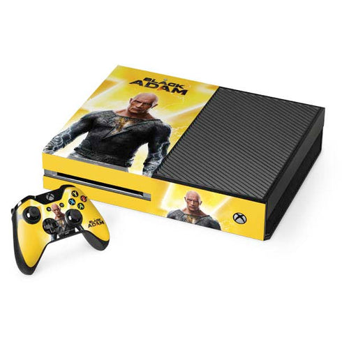 DC Comics Black Adam Movie Charcater Poster Xbox One Console and Controller Bundle Skin