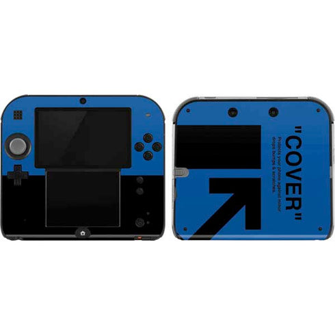 Black and Blue Arrows Nintendo 2DS Skin