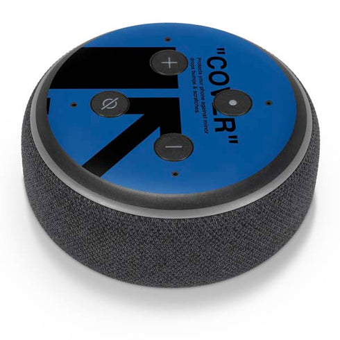 Black and Blue Arrows Amazon Echo Dot Skin