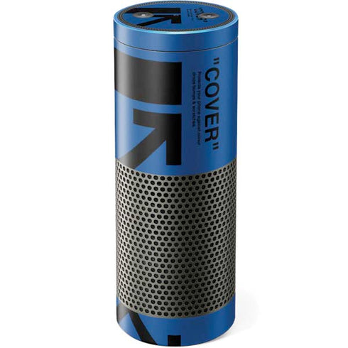 Black and Blue Arrows Amazon Echo Skin