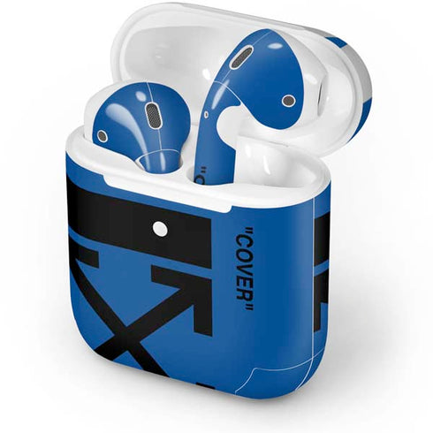 Black and Blue Arrows Apple AirPods 2 Skin