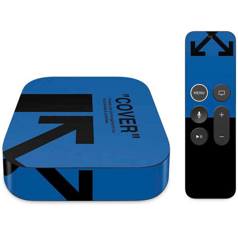 Black and Blue Arrows Apple TV Skin