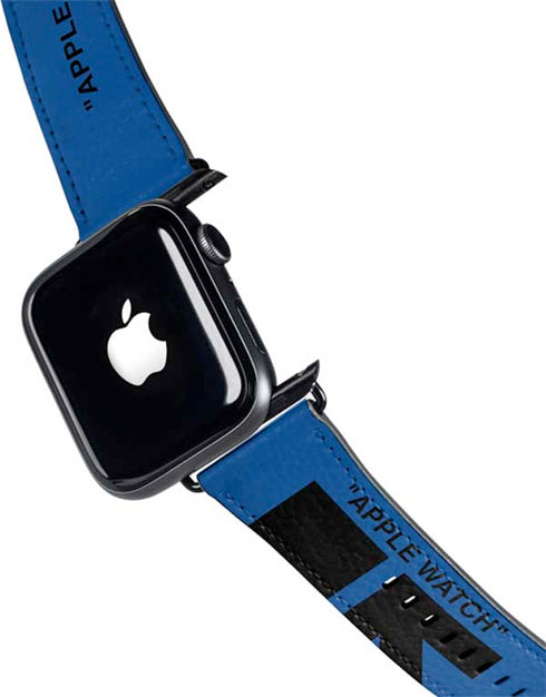 Black and Blue Arrows Apple Watch Band 42-44mm