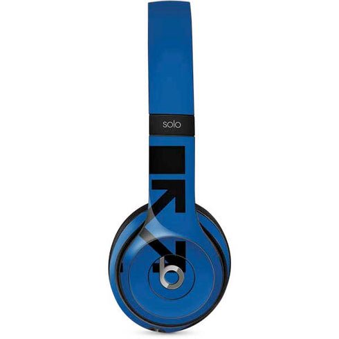 Black and Blue Arrows Beats Solo 2 Wired Skin