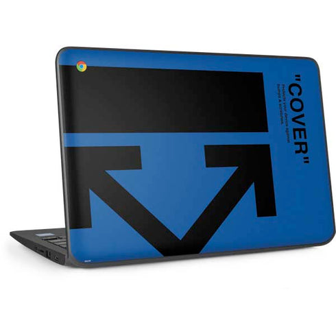 Black and Blue Arrows HP Chromebook Skin