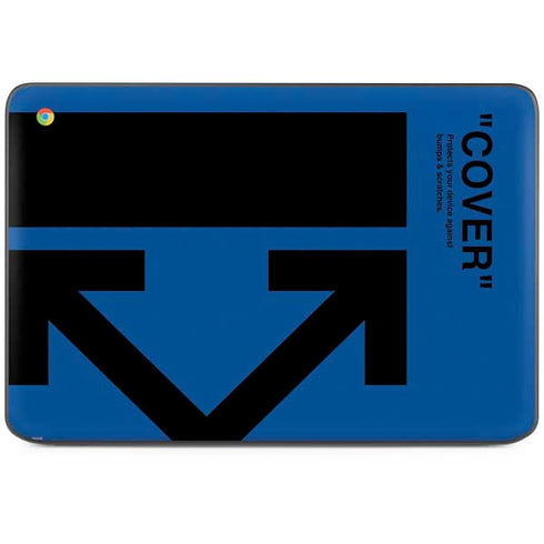 Black and Blue Arrows HP Chromebook Skin