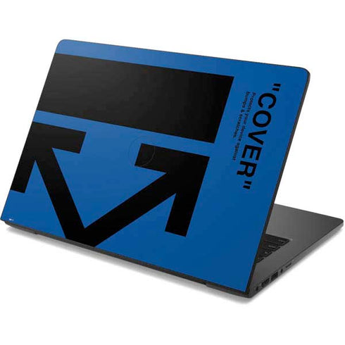 Black and Blue Arrows Dell Chromebook Skin