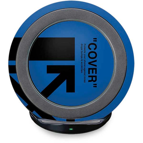 Black and Blue Arrows Fast Charge Wireless Charging Stand Skin