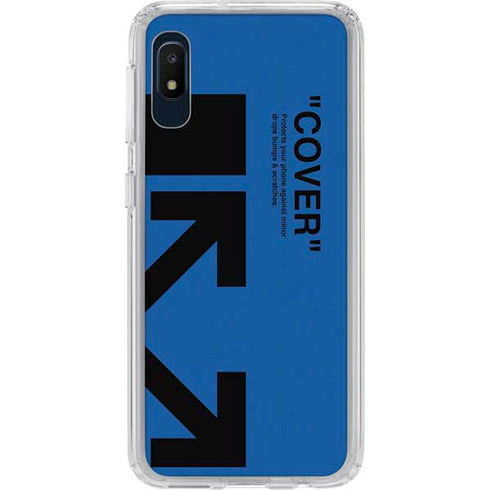 Black and Blue Arrows Galaxy A10e Clear Case