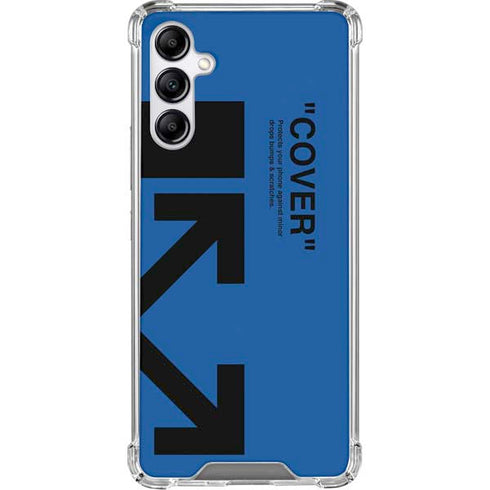 Black and Blue Arrows Galaxy A15 5G Clear Case