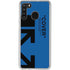 Black and Blue Arrows Galaxy A21 Clear Case