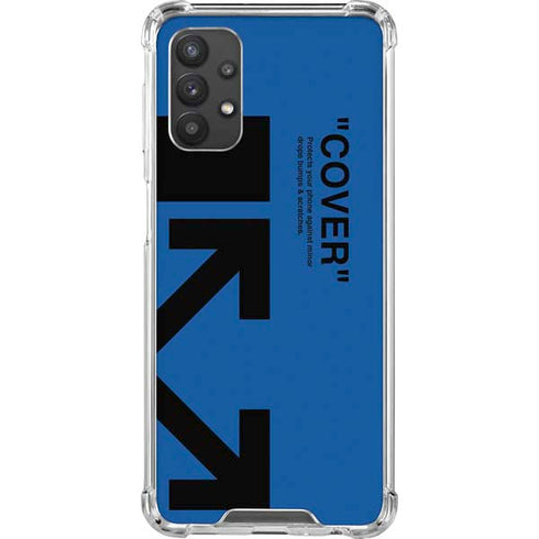 Black and Blue Arrows Galaxy A32 5G Clear Case