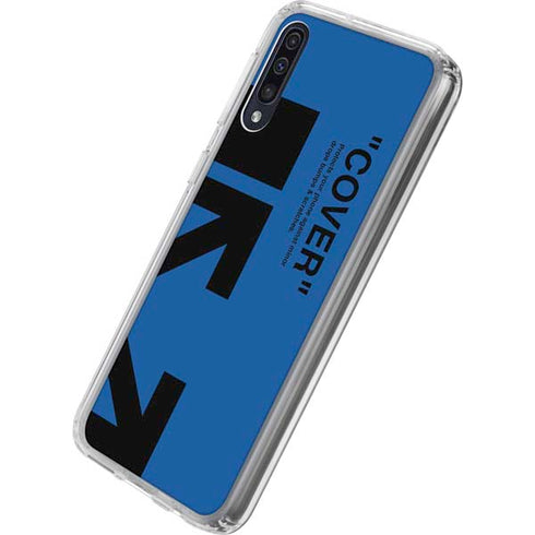 Black and Blue Arrows Galaxy A50 Clear Case