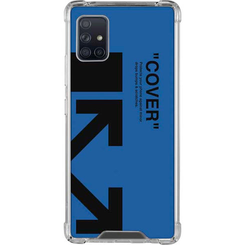 Black and Blue Arrows Galaxy A51 5G Clear Case