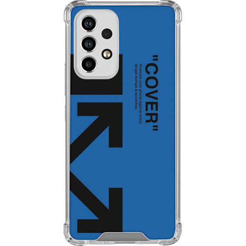 Black and Blue Arrows Galaxy A53 5G Clear Case