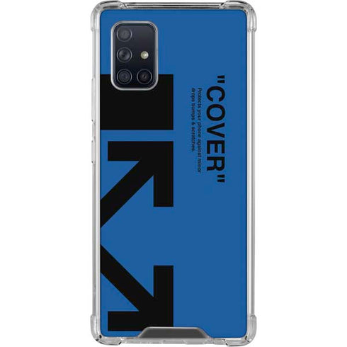 Black and Blue Arrows Galaxy A71 5G Clear Case