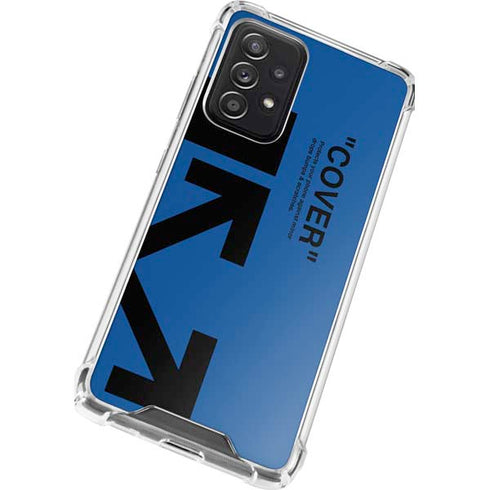 Black and Blue Arrows Galaxy A72 5G Clear Case