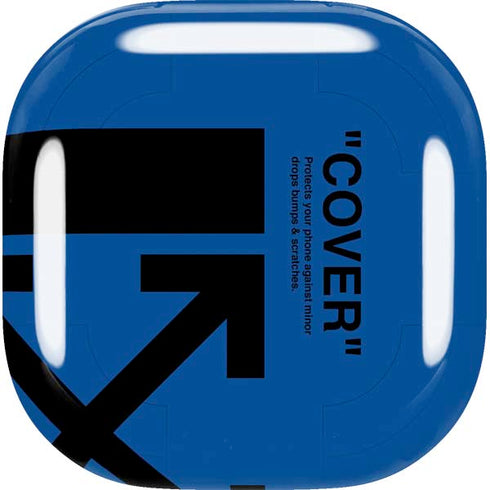 Black and Blue Arrows Galaxy Buds Live Skin