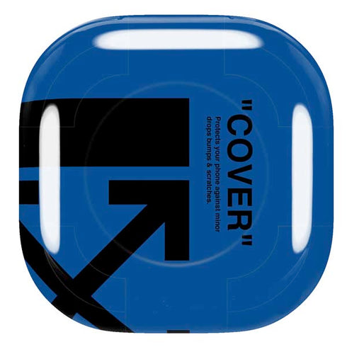 Black and Blue Arrows Galaxy Buds Live Skin