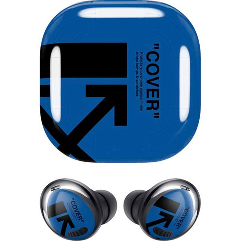 Black and Blue Arrows Galaxy Buds Pro Skin