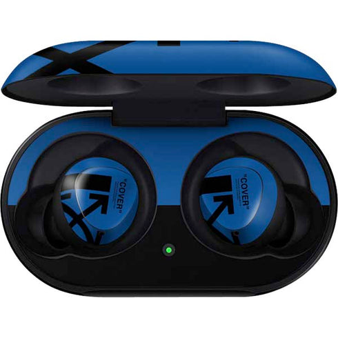 Black and Blue Arrows Galaxy Buds Skin