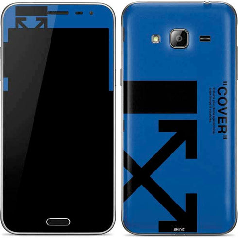 Black and Blue Arrows Galaxy J3 Skin