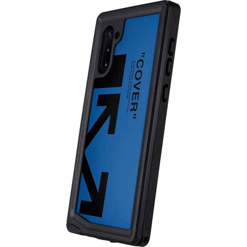 Black and Blue Arrows Galaxy Note 10 Waterproof Case