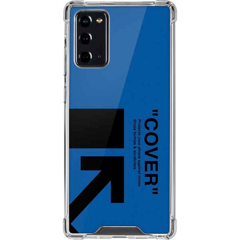 Black and Blue Arrows Galaxy Note20 5G Clear Case