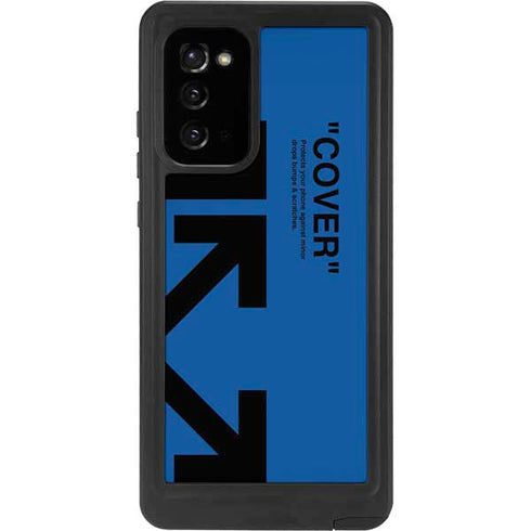 Black and Blue Arrows Galaxy Note20 5G Waterproof Case