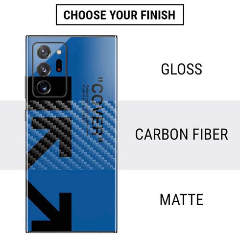 Black and Blue Arrows Galaxy Note20 Ultra 5G Skin