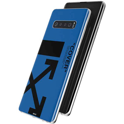 Black and Blue Arrows Galaxy S10 Plus Skin