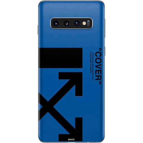 Black and Blue Arrows Galaxy S10 Skin