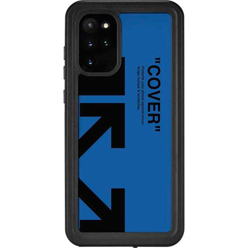 Black and Blue Arrows Galaxy S20 Plus Waterproof Case