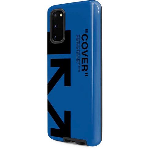 Black and Blue Arrows Galaxy S20 Pro Case