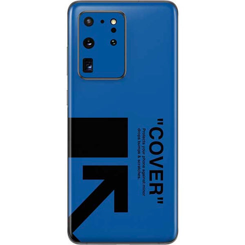 Black and Blue Arrows Galaxy S20 Ultra 5G Skin