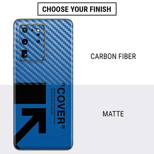 Black and Blue Arrows Galaxy S20 Ultra 5G Skin