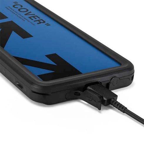 Black and Blue Arrows Galaxy S20 Waterproof Case