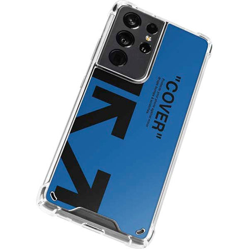 Black and Blue Arrows Galaxy S21 Ultra 5G Clear Case
